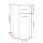 vidaXL Apothekerschrank Räuchereiche 20x45,5x60 cm Holzwerkstoff vidaXL Apothekerschrank Räuchereiche 20x45,5x60 cm Holzwerkstoff