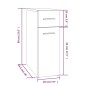 vidaXL Apothekerschrank Braun Eichen-Optik 20x45,5x60 cm Holzwerkstoff vidaXL Apothekerschrank Braun Eichen-Optik 20x45,5x60 cm Holzwerkstoff