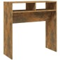 vidaXL Konsolentisch Räuchereiche 78x30x80 cm Holzwerkstoff vidaXL Konsolentisch Räuchereiche 78x30x80 cm Holzwerkstoff