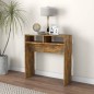 vidaXL Konsolentisch Räuchereiche 78x30x80 cm Holzwerkstoff vidaXL Konsolentisch Räuchereiche 78x30x80 cm Holzwerkstoff