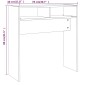 vidaXL Konsolentisch Räuchereiche 78x30x80 cm Holzwerkstoff vidaXL Konsolentisch Räuchereiche 78x30x80 cm Holzwerkstoff