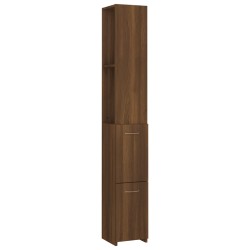 vidaXL Badschrank Braun Eichen-Optik 25x26,5x170 cm Holzwerkstoff