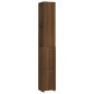 vidaXL Badschrank Braun Eichen-Optik 25x26,5x170 cm Holzwerkstoff vidaXL Badschrank Braun Eichen-Optik 25x26,5x170 cm Holzwerkstoff