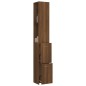vidaXL Badschrank Braun Eichen-Optik 25x26,5x170 cm Holzwerkstoff vidaXL Badschrank Braun Eichen-Optik 25x26,5x170 cm Holzwerkstoff