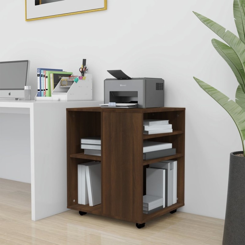 vidaXL Rollschrank Braun Eichen-Optik 60x53x72 cm Holzwerkstoff vidaXL Rollschrank Braun Eichen-Optik 60x53x72 cm Holzwerkstoff
