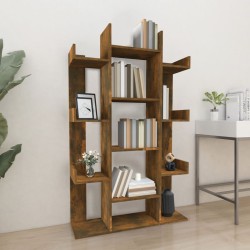 vidaXL Bücherregal Räuchereiche 86x25,5x140 cm Holzwerkstoff