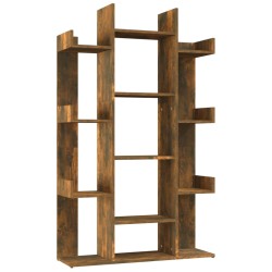 vidaXL Bücherregal Räuchereiche 86x25,5x140 cm Holzwerkstoff
