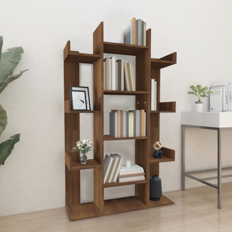 vidaXL Bücherregal Braun Eichen-Optik 86x25,5x140 cm Holzwerkstoff