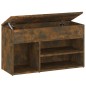vidaXL Schuhbank Räuchereiche 80x30x45 cm Holzwerkstoff vidaXL Schuhbank Räuchereiche 80x30x45 cm Holzwerkstoff