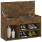 vidaXL Schuhbank Räuchereiche 80x30x45 cm Holzwerkstoff vidaXL Schuhbank Räuchereiche 80x30x45 cm Holzwerkstoff
