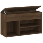 vidaXL Schuhbank Braun Eichen-Optik 80x30x45 cm Holzwerkstoff vidaXL Schuhbank Braun Eichen-Optik 80x30x45 cm Holzwerkstoff