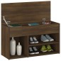 vidaXL Schuhbank Braun Eichen-Optik 80x30x45 cm Holzwerkstoff vidaXL Schuhbank Braun Eichen-Optik 80x30x45 cm Holzwerkstoff