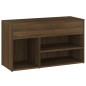 vidaXL Schuhbank Braun Eichen-Optik 80x30x45 cm Holzwerkstoff vidaXL Schuhbank Braun Eichen-Optik 80x30x45 cm Holzwerkstoff