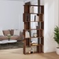 vidaXL Bücherregal/Raumteiler Braun Eiche 80x24x192 cm Holzwerkstoff