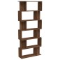 vidaXL Bücherregal/Raumteiler Braun Eiche 80x24x192 cm Holzwerkstoff
