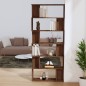 vidaXL Bücherregal/Raumteiler Braun Eiche 80x24x192 cm Holzwerkstoff