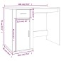 vidaXL Schreibtisch Weiß 100x49x75 cm Holzwerkstoff vidaXL Schreibtisch Weiß 100x49x75 cm Holzwerkstoff
