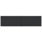 Wandpaneele 12 Stk. Schwarz 60x15 cm Stoff 1,08 m² Wandpaneele 12 Stk. Schwarz 60x15 cm Stoff 1,08 m²