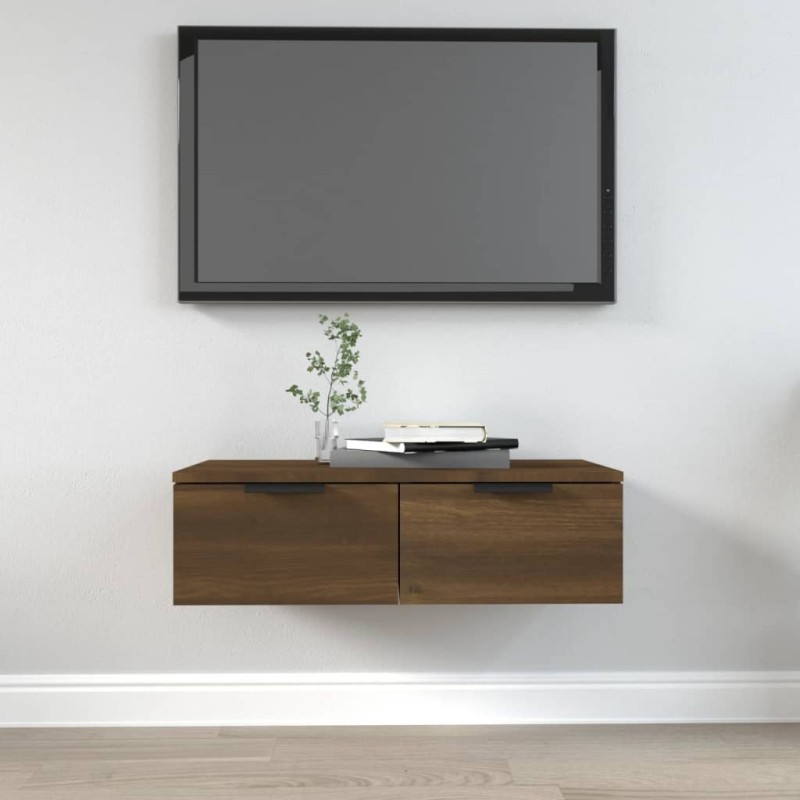 vidaXL Wandschrank Braun Eichen-Optik 68x30x20 cm Holzwerkstoff vidaXL Wandschrank Braun Eichen-Optik 68x30x20 cm Holzwerkstoff