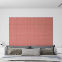 Wandpaneele 12 Stk. Rosa 90x30 cm Samt 3,24 m²