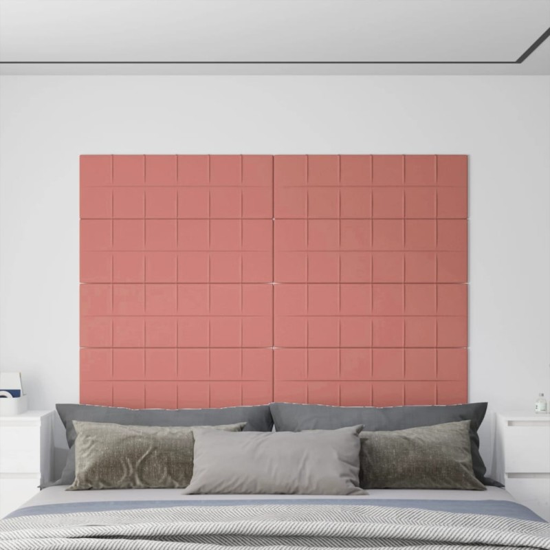 Wandpaneele 12 Stk. Rosa 90x30 cm Samt 3,24 m² Wandpaneele 12 Stk. Rosa 90x30 cm Samt 3,24 m²