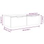 vidaXL Wandschrank Braun Eichen-Optik 68x30x20 cm Holzwerkstoff vidaXL Wandschrank Braun Eichen-Optik 68x30x20 cm Holzwerkstoff