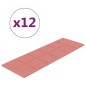 Wandpaneele 12 Stk. Rosa 90x30 cm Samt 3,24 m² Wandpaneele 12 Stk. Rosa 90x30 cm Samt 3,24 m²