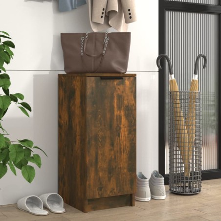 vidaXL Schuhschrank Räuchereiche 30x35x70 cm Holzwerkstoff