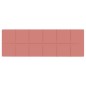 Wandpaneele 12 Stk. Rosa 90x30 cm Samt 3,24 m² Wandpaneele 12 Stk. Rosa 90x30 cm Samt 3,24 m²