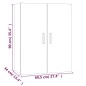 vidaXL Hängeschrank Räuchereiche 69,5x34x90 cm vidaXL Hängeschrank Räuchereiche 69,5x34x90 cm
