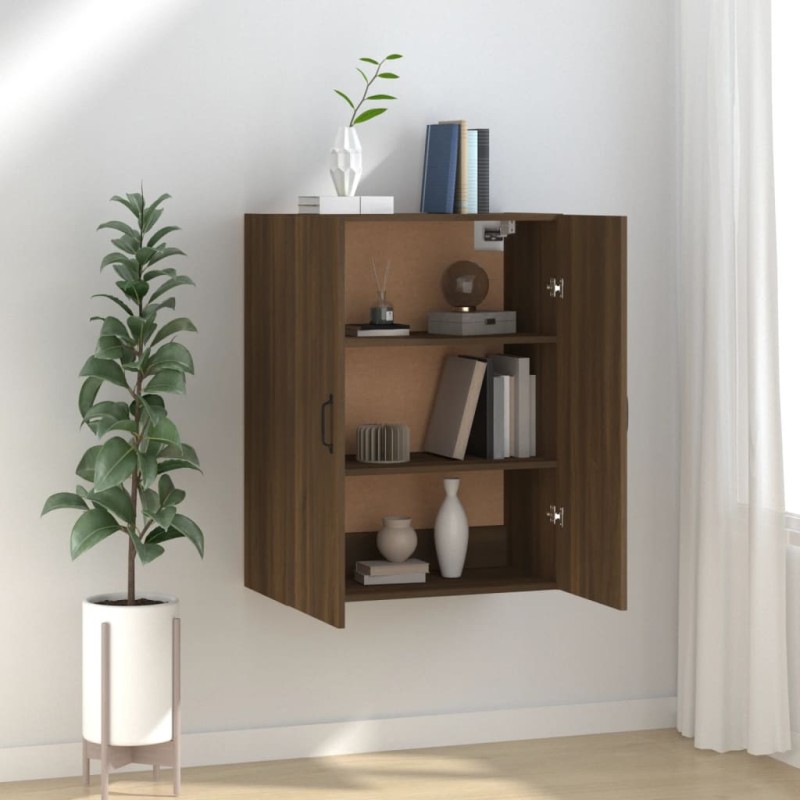 vidaXL Hängeschrank Braun Eichen-Optik 69,5x34x90 cm Holzwerkstoff vidaXL Hängeschrank Braun Eichen-Optik 69,5x34x90 cm Holzwerkstoff