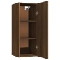 vidaXL Hängeschrank Braun Eichen-Optik 34,5x34x90 cm Holzwerkstoff vidaXL Hängeschrank Braun Eichen-Optik 34,5x34x90 cm Holzwerkstoff