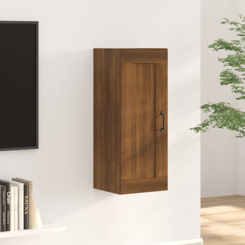 vidaXL Hängeschrank Braun Eichen-Optik 35x34x90 cm Holzwerkstoff vidaXL Hängeschrank Braun Eichen-Optik 35x34x90 cm Holzwerkstoff