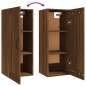 vidaXL Hängeschrank Braun Eichen-Optik 35x34x90 cm Holzwerkstoff vidaXL Hängeschrank Braun Eichen-Optik 35x34x90 cm Holzwerkstoff