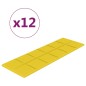 Wandpaneele 12 Stk. Hellgelb 90x30 cm Stoff 3,24 m² Wandpaneele 12 Stk. Hellgelb 90x30 cm Stoff 3,24 m²