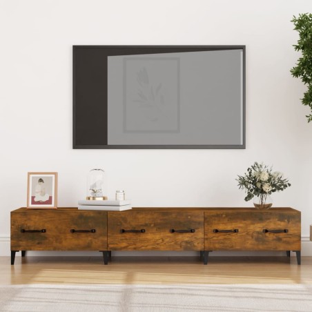 vidaXL TV-Schrank Räuchereiche 150x34,5x30 cm Holzwerkstoff