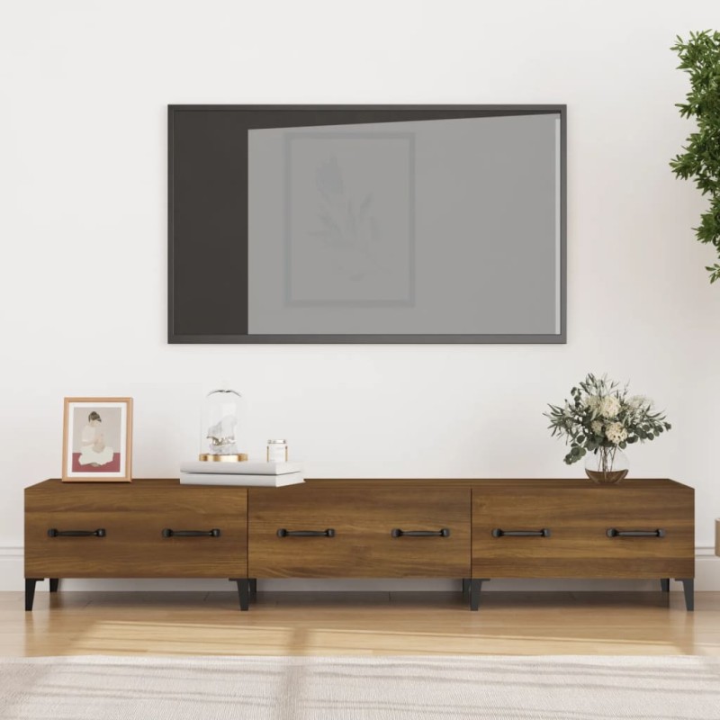 vidaXL TV-Schrank Braun Eichen-Optik 150x34,5x30 cm Holzwerkstoff vidaXL TV-Schrank Braun Eichen-Optik 150x34,5x30 cm Holzwerkstoff
