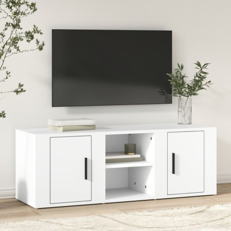 vidaXL TV-Schrank Weiß 100x31,5x35 cm Holzwerkstoff