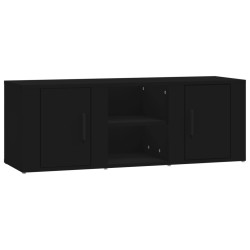 vidaXL TV-Schrank Schwarz 100x31,5x35 cm Holzwerkstoff