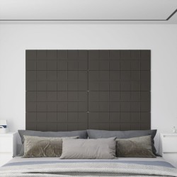 Wandpaneele 12 Stk. Dunkelgrau 90x30 cm Samt 3,24 m²