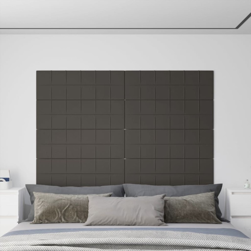 Wandpaneele 12 Stk. Dunkelgrau 90x30 cm Samt 3,24 m² Wandpaneele 12 Stk. Dunkelgrau 90x30 cm Samt 3,24 m²