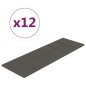 Wandpaneele 12 Stk. Dunkelgrau 90x30 cm Samt 3,24 m² Wandpaneele 12 Stk. Dunkelgrau 90x30 cm Samt 3,24 m²