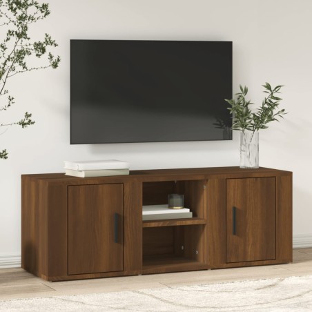 vidaXL TV-Schrank Braun Eichen-Optik 100x31,5x35 cm Holzwerkstoff