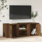 vidaXL TV-Schrank Braun Eichen-Optik 100x31,5x35 cm Holzwerkstoff vidaXL TV-Schrank Braun Eichen-Optik 100x31,5x35 cm Holzwerkstoff