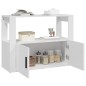 vidaXL Sideboard Weiß 80x30x60 cm Holzwerkstoff vidaXL Sideboard Weiß 80x30x60 cm Holzwerkstoff