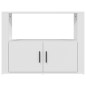 vidaXL Sideboard Weiß 80x30x60 cm Holzwerkstoff vidaXL Sideboard Weiß 80x30x60 cm Holzwerkstoff