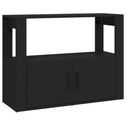 vidaXL Sideboard Schwarz 80x30x60 cm Holzwerkstoff