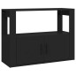 vidaXL Sideboard Schwarz 80x30x60 cm Holzwerkstoff vidaXL Sideboard Schwarz 80x30x60 cm Holzwerkstoff