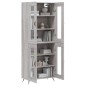 Highboard Grau Sonoma 69,5x34x180 cm Holzwerkstoff Highboard Grau Sonoma 69,5x34x180 cm Holzwerkstoff