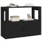 vidaXL Sideboard Schwarz 80x30x60 cm Holzwerkstoff vidaXL Sideboard Schwarz 80x30x60 cm Holzwerkstoff